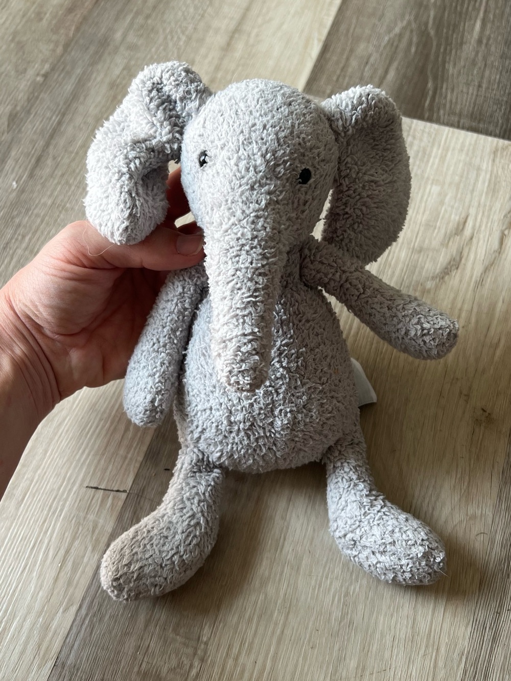 Jellycat Chouchou Elly Elephant grey baby soft toy plush beanie retired 2018 - Picture 4 of 8